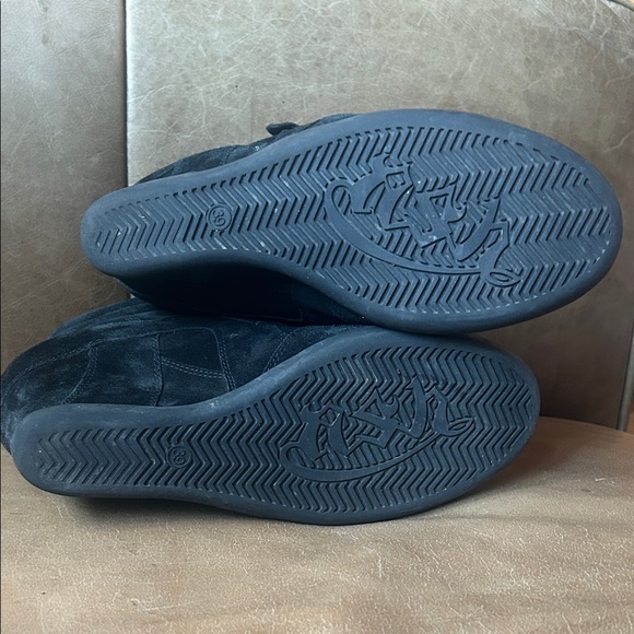 Ash Black Suede Wedge Boots - Picture 7 of 7